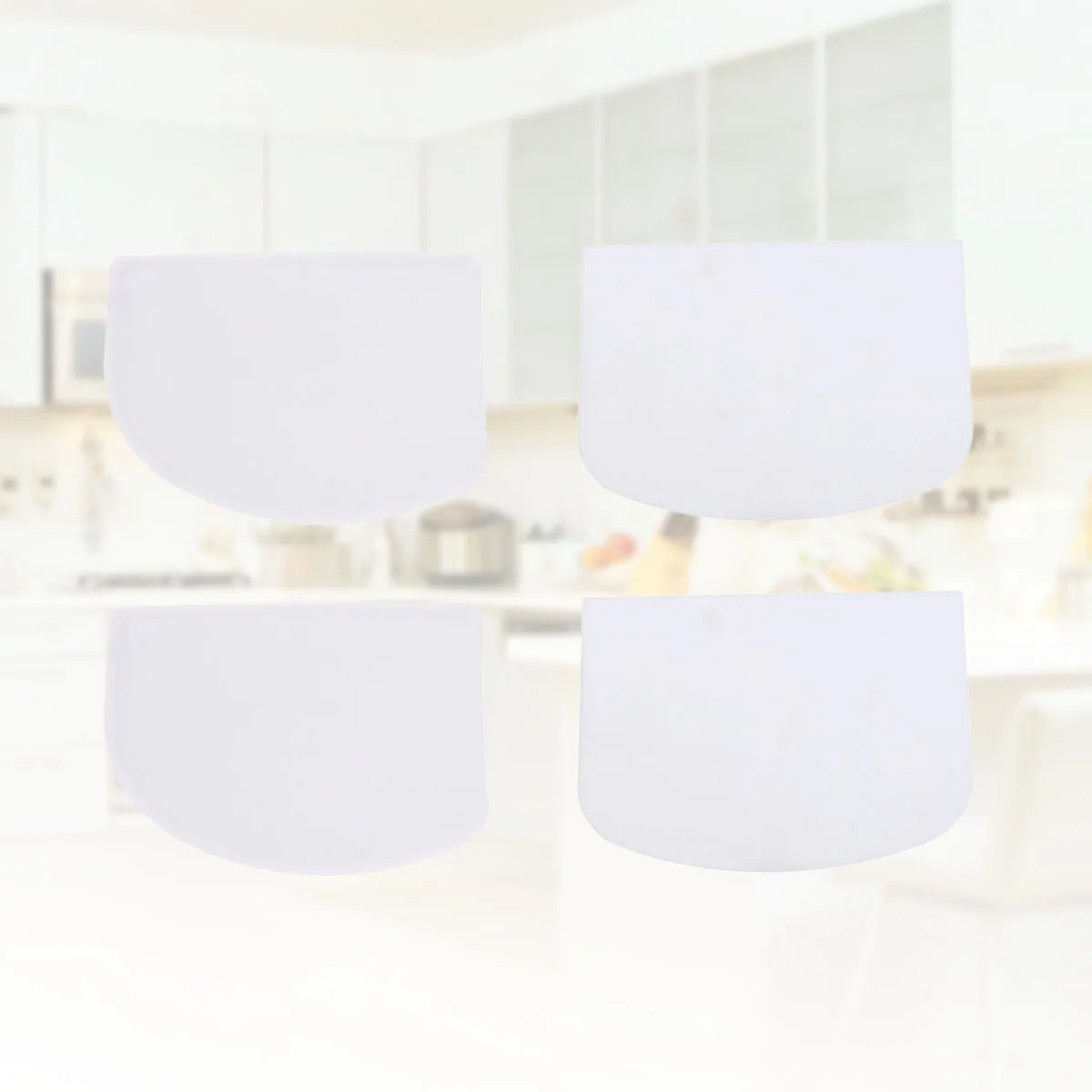 4 قطعة مجموعة مكشطة الخبز البلاستيكية متعددة الأغراض قاطع العجائن كعكة كريم أكثر سلاسة أداة المطبخ الأساسية مكشطة الخبز #6