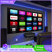 New Hot UST ALR/CLR Fixed Frame Projection Screen 60-150 inch for Ultra Short Throw 4K AWOL Laser TV Projector