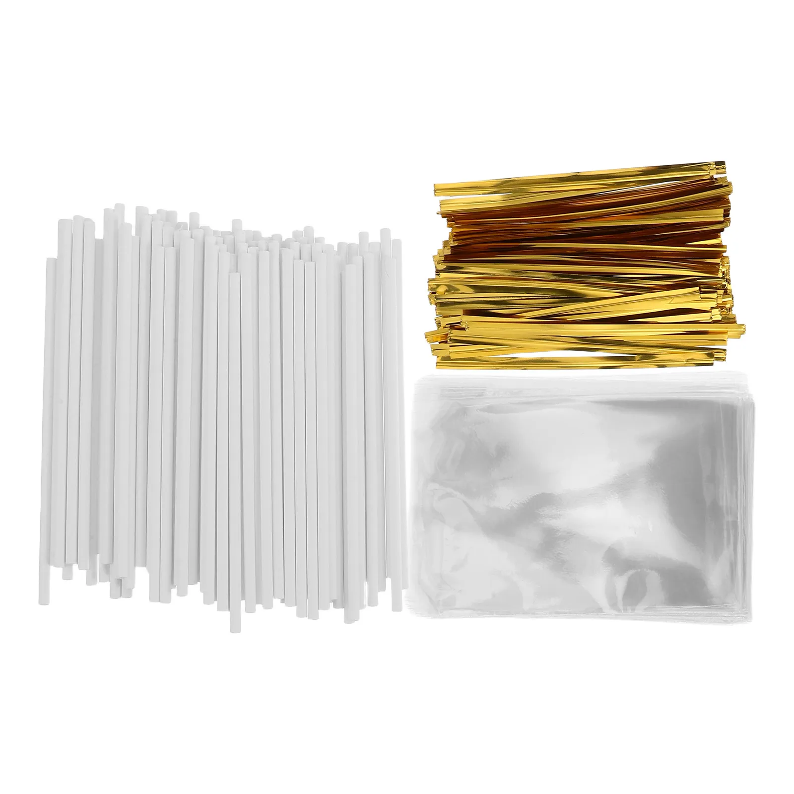 1 Juego de Palitos Grandes de Papel para Cake Pops, Palitos para Chocolates y Galletas, Ideales para Fiestas, Fáciles de Usar, Set para Hacer Postres DIY con Soporte Transparente