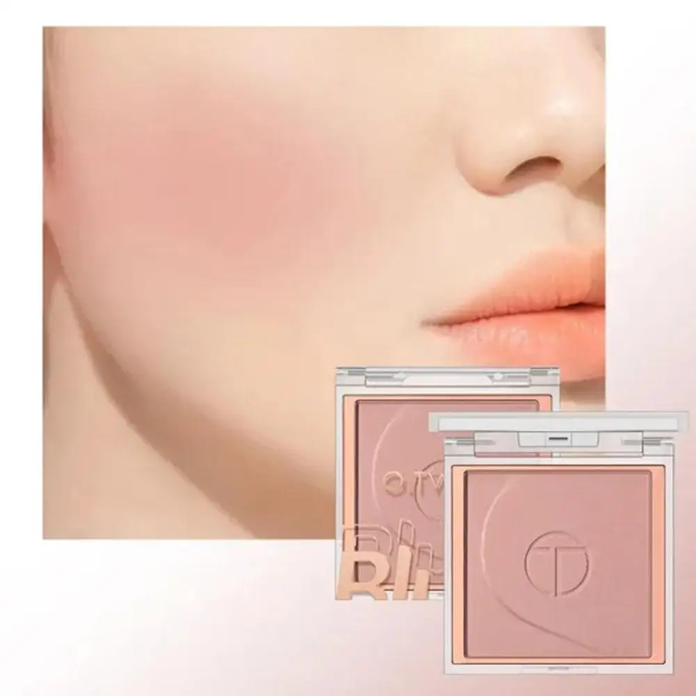 O.TW O.O-paleta de polvos de colorete, mezclas Faciales de Mejillas naturales mate, brillo rosa, cosméticos, melocotón, colorete de fácil duración, L6T7, 6 colores