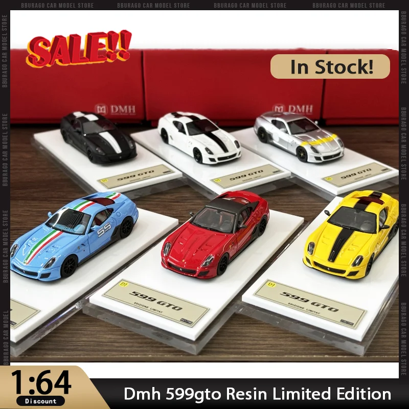 

New In Stock 1:64 Dmh 599gto Resin Limited Edition Miniature Diecast 599gto Ornaments Custom Toys Kids Christmas Gift
