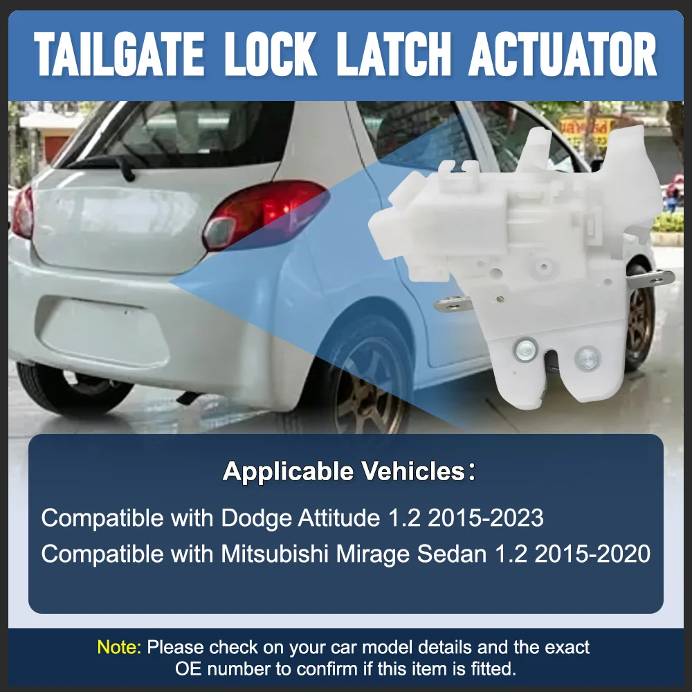 5927A042 Trunk Door Lock Actuator Latch Lid for Mitsubishi Mirage Sedan 1.2 2015-2020 Dodge Attitude 1.2 2015-2023