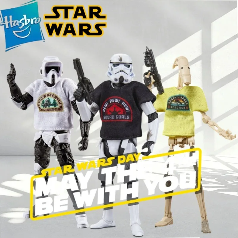 

Genuine Hasbro Star Wars The Black Series Stormtrooper B1 Battle Droid Scout Trooper May The 4th 3-Pack Action Figure in Stock