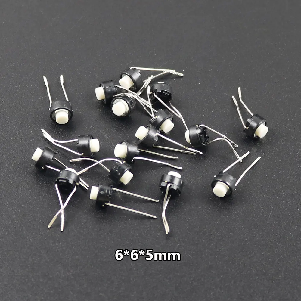 

10/20/50/100PCS SKRGAED010 ALPS TATO SWITCH 6*6*5mm Black Black Touch Switch 6mm*6mm*5mm Tactile Button Micro Switch