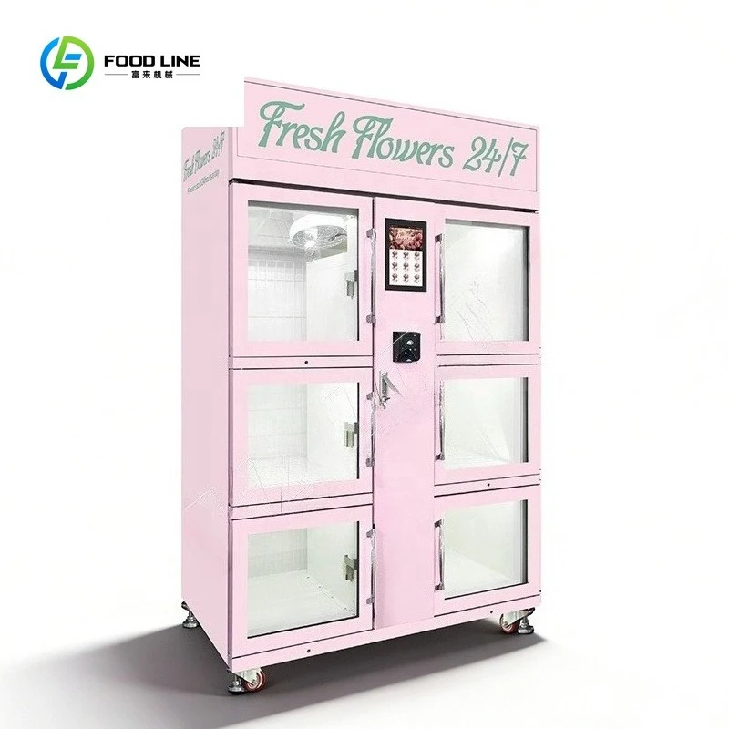 

Vending Machine Manufacturer Fresh Flower Dispenser Machine Flower Bouquet Vending Machine with Cooling System