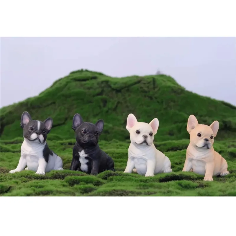 

JXK 1/6 Scale Simulation Resin French Bulldog Cute Pet Animal Dog Model for 12-inch Action Figures Soldier Decoration