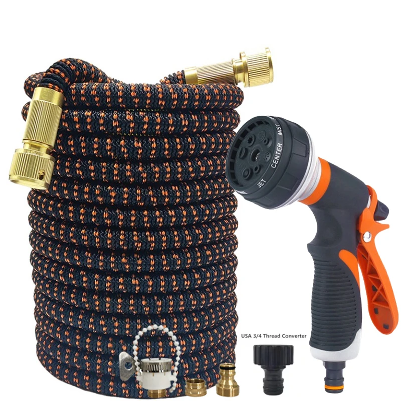 

Garden Water Pipe Expandable Magic Hose, High-Pressure Water Gun, 8-Mode, Used For Garden Irrigation, Car Washing