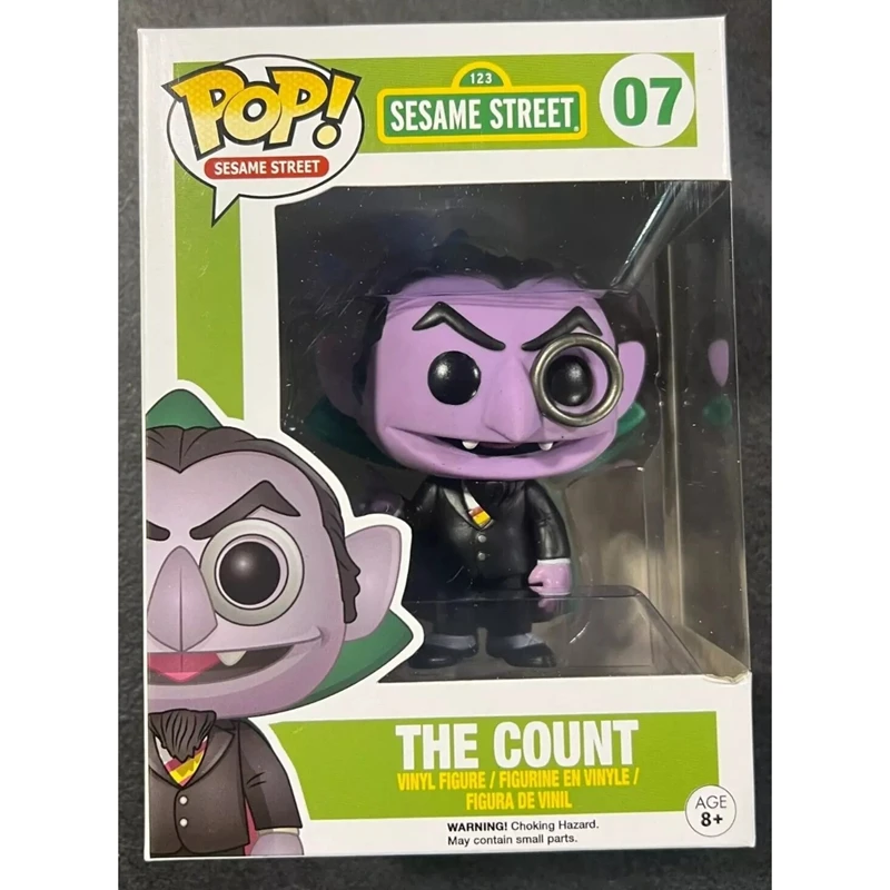 Nuovo arrivo Funko POP Sesame Street Il conteggio # 07 Bambole in vinile Collezione di action figure Giocattoli modello per regalo di Natale