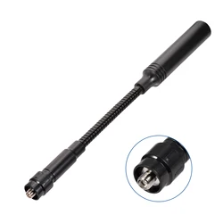 Superbat VHF/UHF 144/430MHz Flexible Amateur Tactical Gooseneck Ham Radio SMA Antenna for Kenwood Baofeng UV-5R UV-82 BF-F8HP