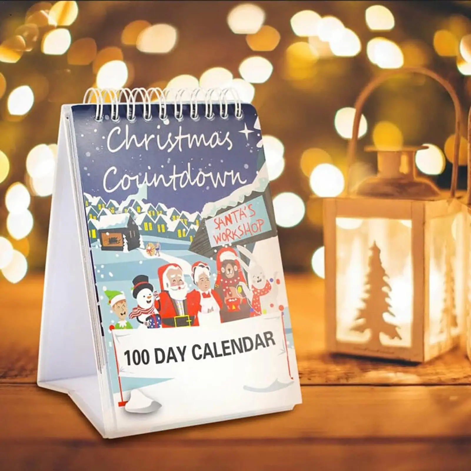 2024 100 Day Christmas Countdown Calendar Desktop Advent Calendar for Home Desktop Advent Countdown Calendar Room Decoration