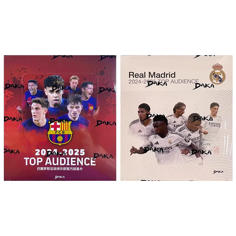 

Daka 2024-25 Fc Barcelona Real Madrid Yamal Gavi Pedri Mbappe Vinicius Modric Official Football Star Trading Cards Box Gift
