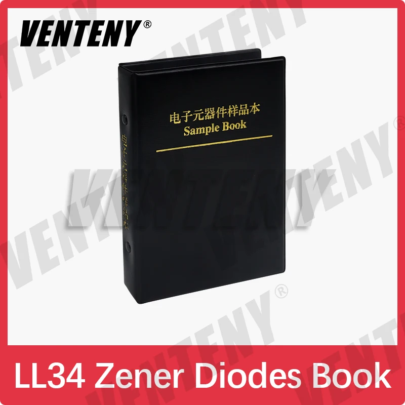 LL34 SMD Zener Diode Sample Book LL4148 1/2W 2V-47V 34Values Package 0.5W Series Commonly Used Assorted Kit