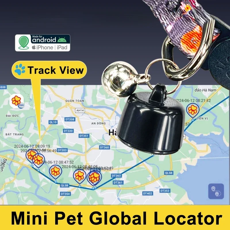 Pets Mini Global Locator Compatible for Android ISO System for Birds and Dogs and Cats View Three Days of Movement GPS Trackers - view 2