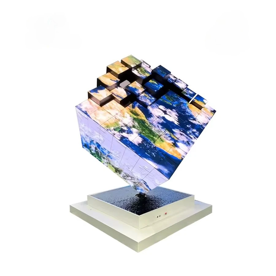 

Светодиодный экран Toosen Custom Full Color P1.8 P2 P2.5 с нестандартной формой (четыре/пять/шесть сторон), 3D HD, для клубов, в форме куба