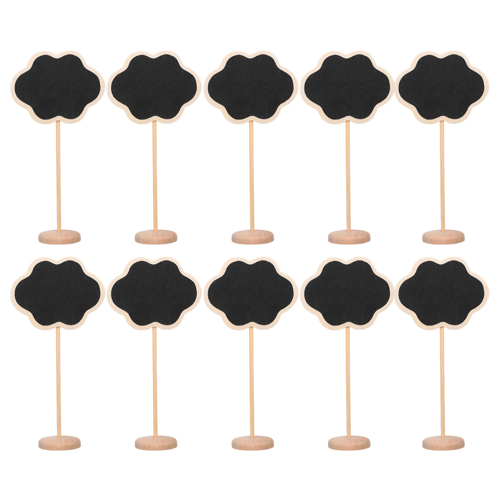 

20Pcs Mini Chalkboard Message Board Stable Wooden Frame Tabletop Memo Board Kitchen Notes Menu Display Mini Chalkboard