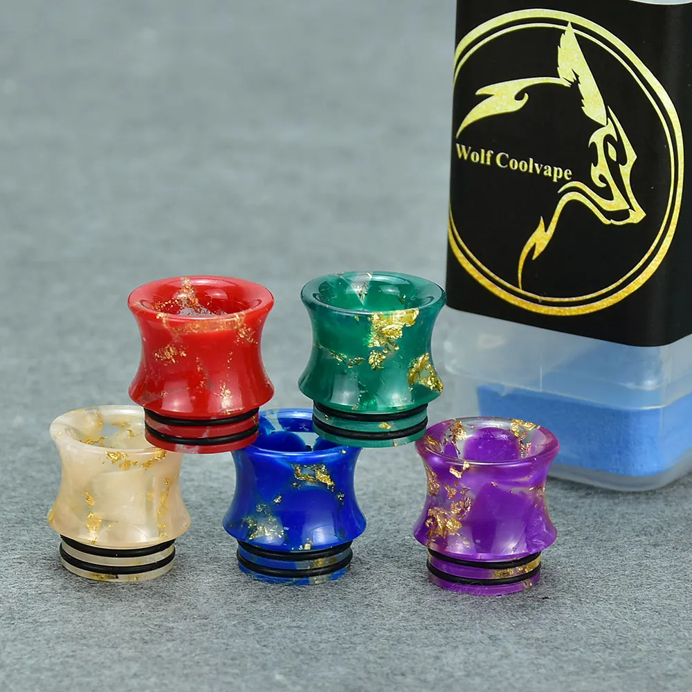 Wolf Coolvape 810 Tropfspitze, elektronische Zigarette, Zubehör, Harz, 810 mL, Tropfspitze für Kylin V3, RTA, Zeus x RTA