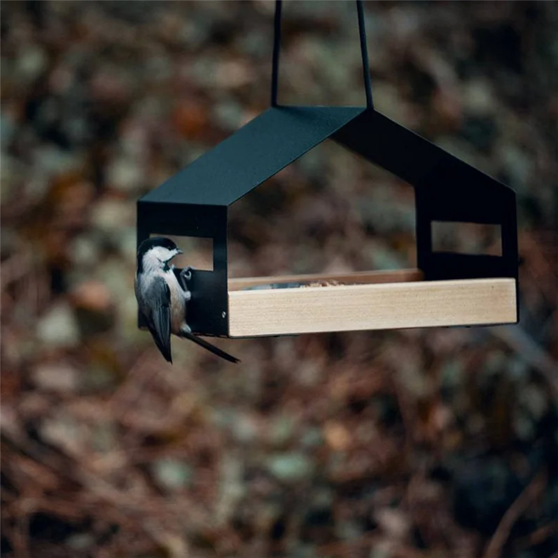

Hanging Bird Feeder House Outdoor Bird Feeder Hanging Nut Feeding Food Dispenser Holder Easy Install Easy To Use