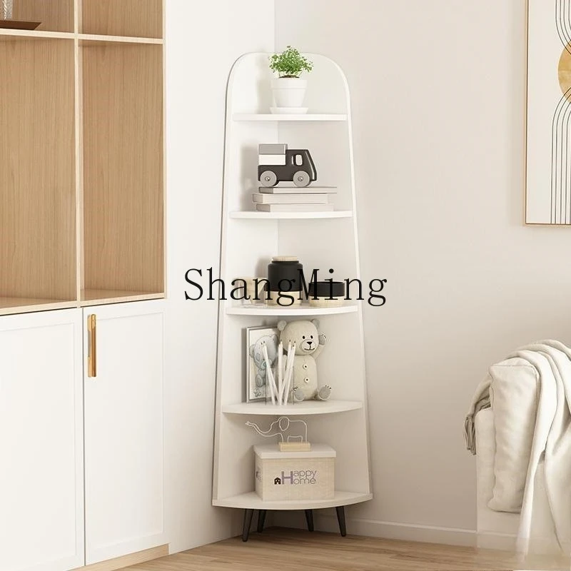 

FG floor-to-ceiling bookshelf Home shelf Living room corner corner cabinet Bedroom triangular corner flower stand Storage