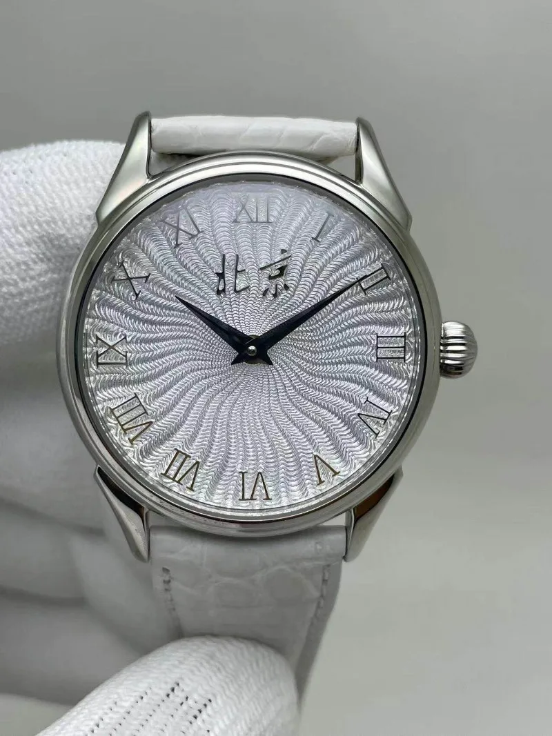 

Beijing Watch, High-end Customization, Enamel Watch, Manual Mechanical Watch, Silver Tire Pattern