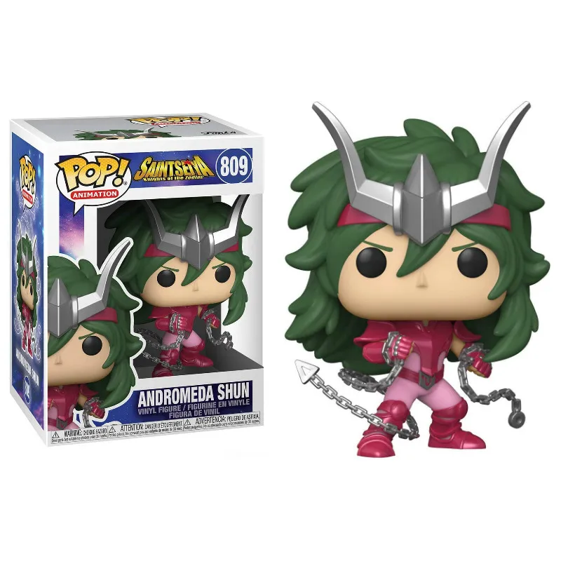 10Cm Funko Pop Saint Seiya Andromeda Ikki Hyoga Shiryu Seiya Anime Action Figure Garage Kit Model Doll Gift Toys