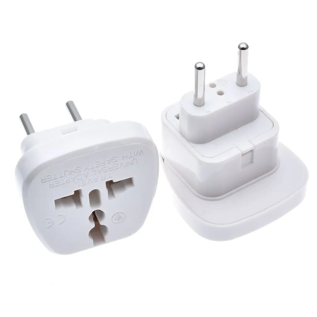 UK AUS USA To EU Plug Eur Europe Travel Wall AC Power Plug Wall Electrical Charger Outlet Adapter Converter 2 Round Pin Socket