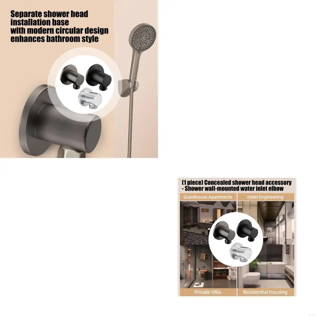 Wall-Mount Inlet Elbow Strong & Stylish Shower Faucet Wall Connection Elbow Upgrades for Concealed Shower Systems