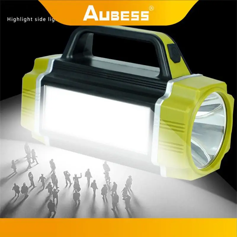 Lampada portatile Ingresso USB portatile Ricarica solare impermeabile Ricerca Torcia Faro Luce da campeggio