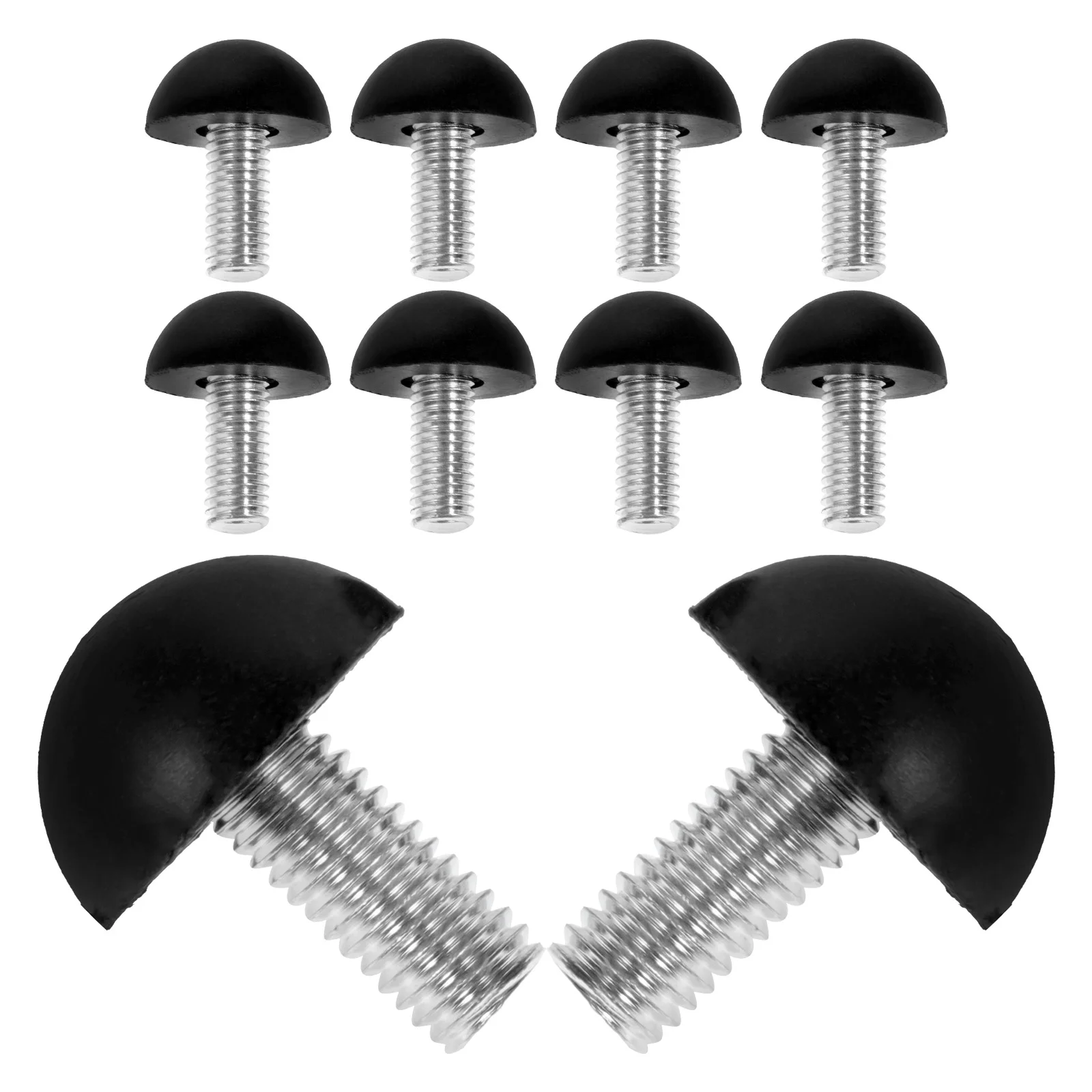 10 Pcs Floor Mat Legs for Cabinets Raise up Furniture Levelers Foot Rubber Adjustable Feet