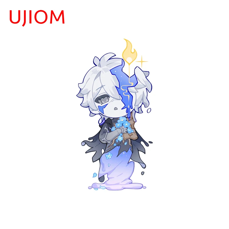UJIOM Unique Ghost Funny Graphics Wall Sticker Eye Catching Adhesive Bookshelf Table Decal Suitable For Smooth Surface Decor