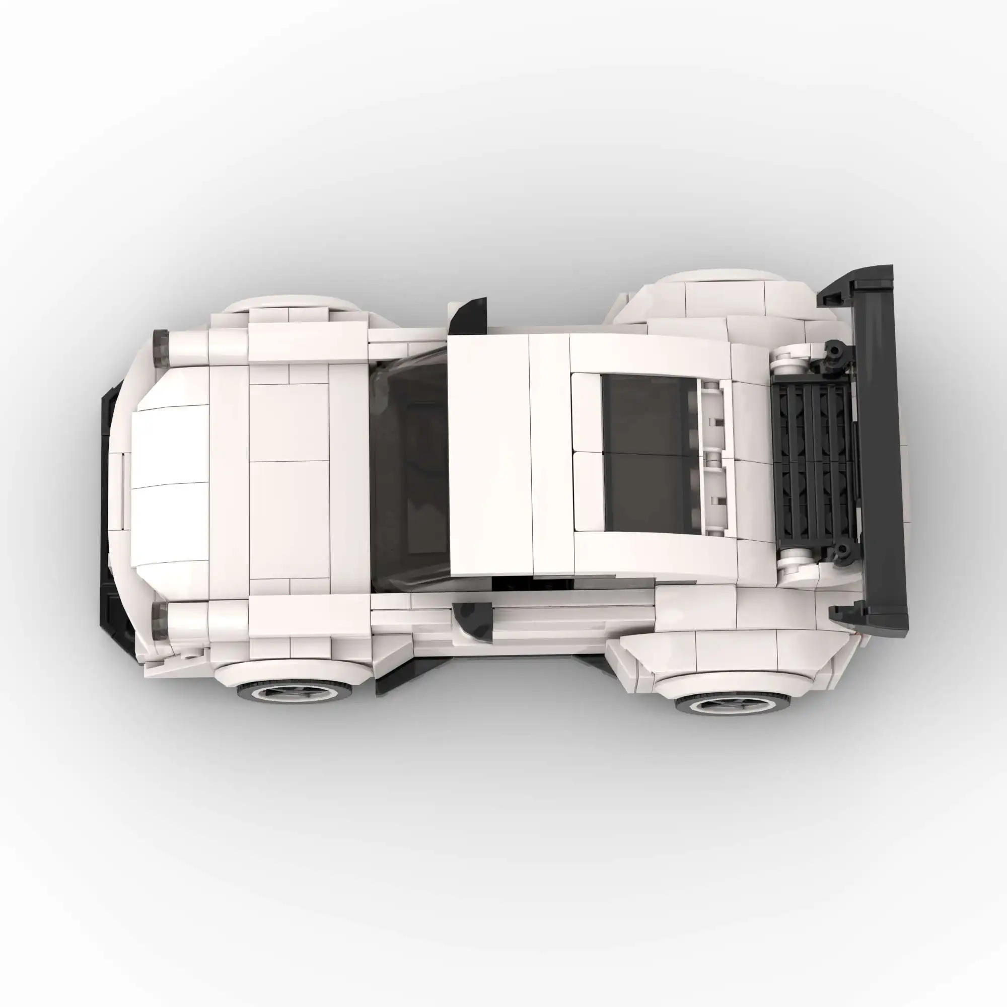 Voiture de sport de course Moc compatible avec Lego, jouet de construction dos pour enfants, blocs de construction