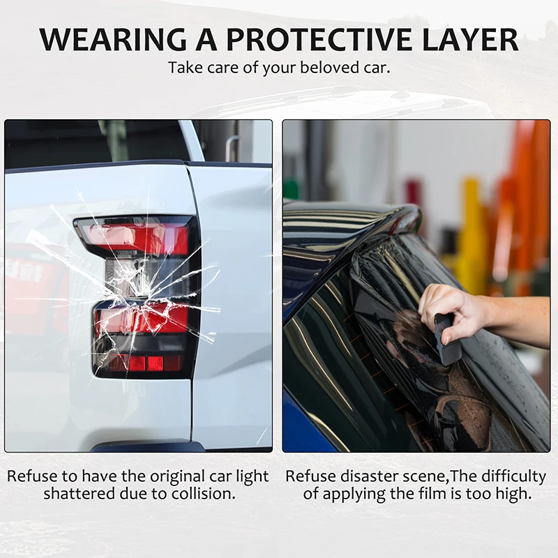 

Smoke Tail Light Protection Cover Tail Light Cover Trim Sticker Rear Light Decor Car Gadgets For Nissan Frontier D41 2022-2026