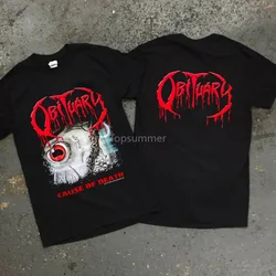 Vtg Obituary Cause Of Death 91 Shirt Canibal Corpse Death Suffocation Bolt New