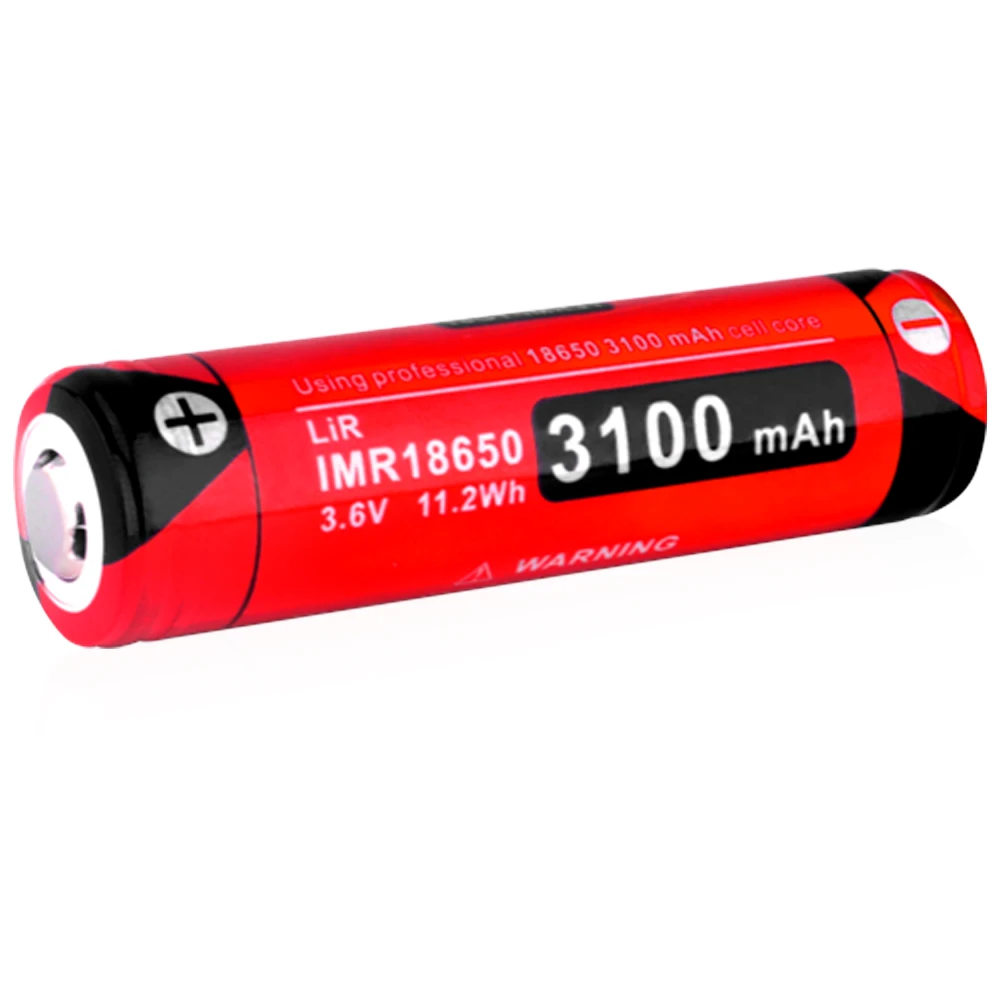 KLARUS 18GT-IMR31 18650 Battery 3100 mAh High Quality IMR 18650 Lithium-ion Battery , Flashlight Gift