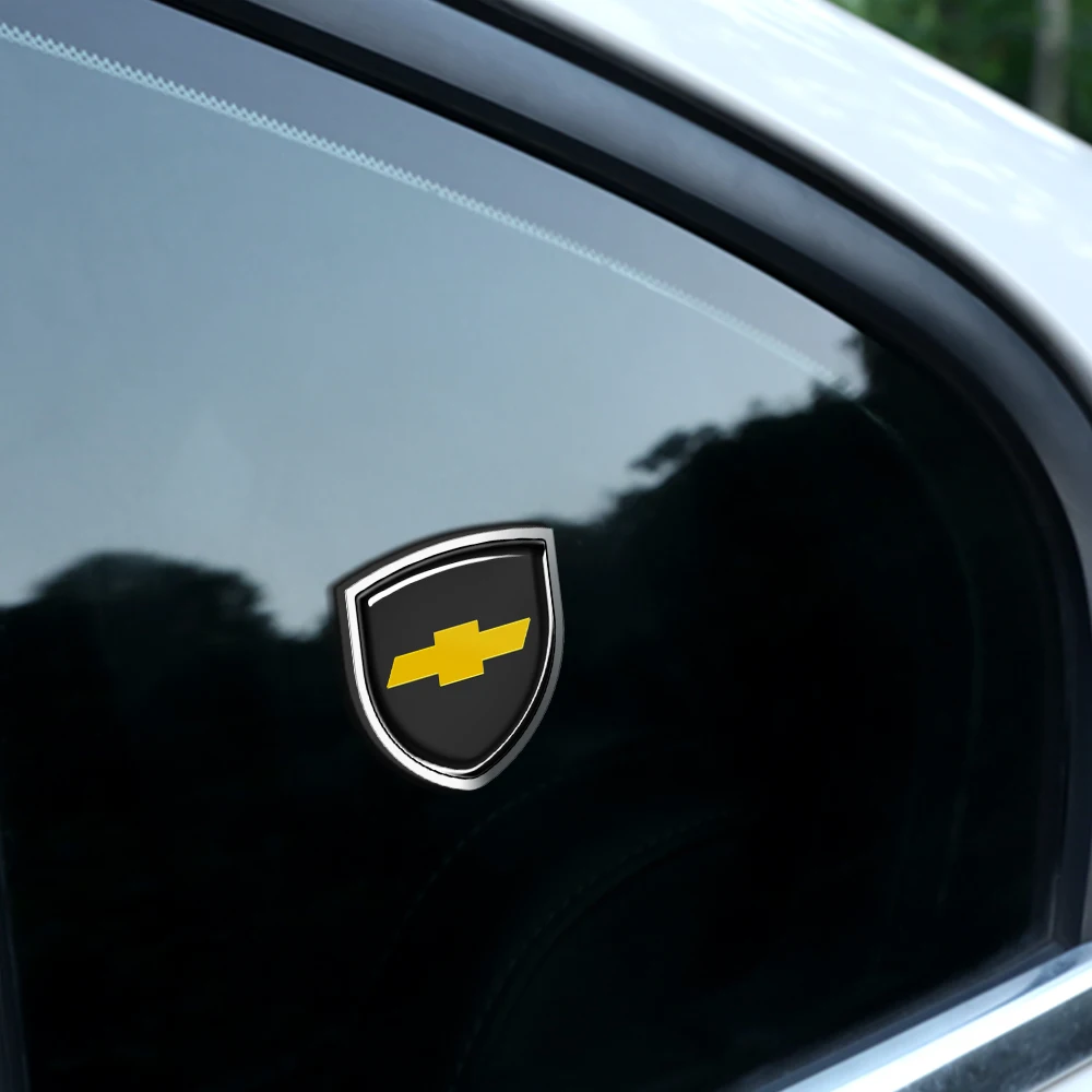 1pcs 3D Metal Styling Car Body Trunk Fender Decoration Shield Stickers For Chevrolet Colorado Trax Silverado Corsa Volt Cruze