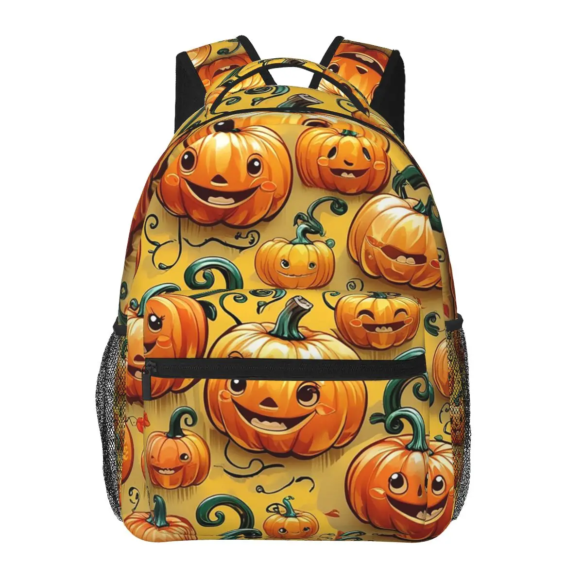 

Рюкзак с рисунком тыквы аниме, рюкзак большой емкости, детская сумка для книг, школьная сумка, сумки на плечо для мужчин и женщин
