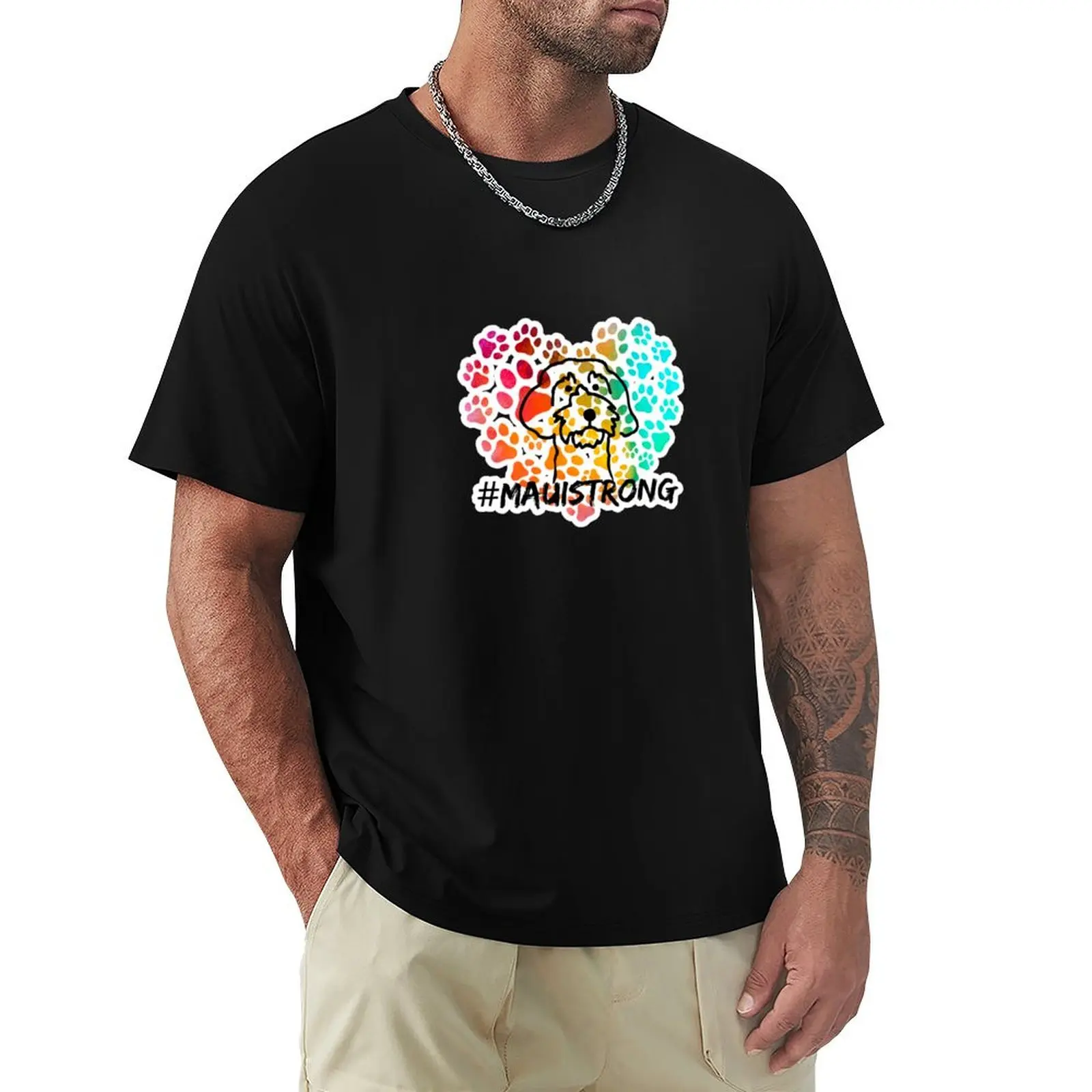 

Maui Hawaii - Paw Heart - Hawaii Strong - Maui Fires Benefit T-Shirt baggy shirts oversizeds vintage t shirts t shirt for men