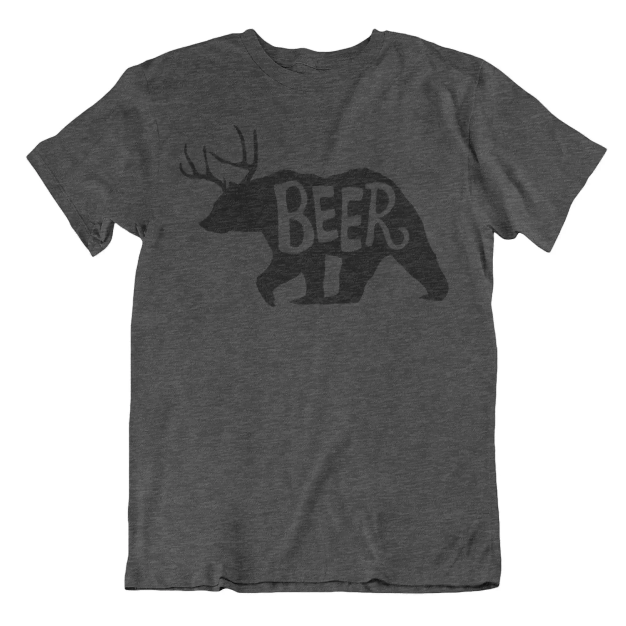 Bier-T-Shirt, lustiges Herren-T-Shirt mit Bärenmotiv