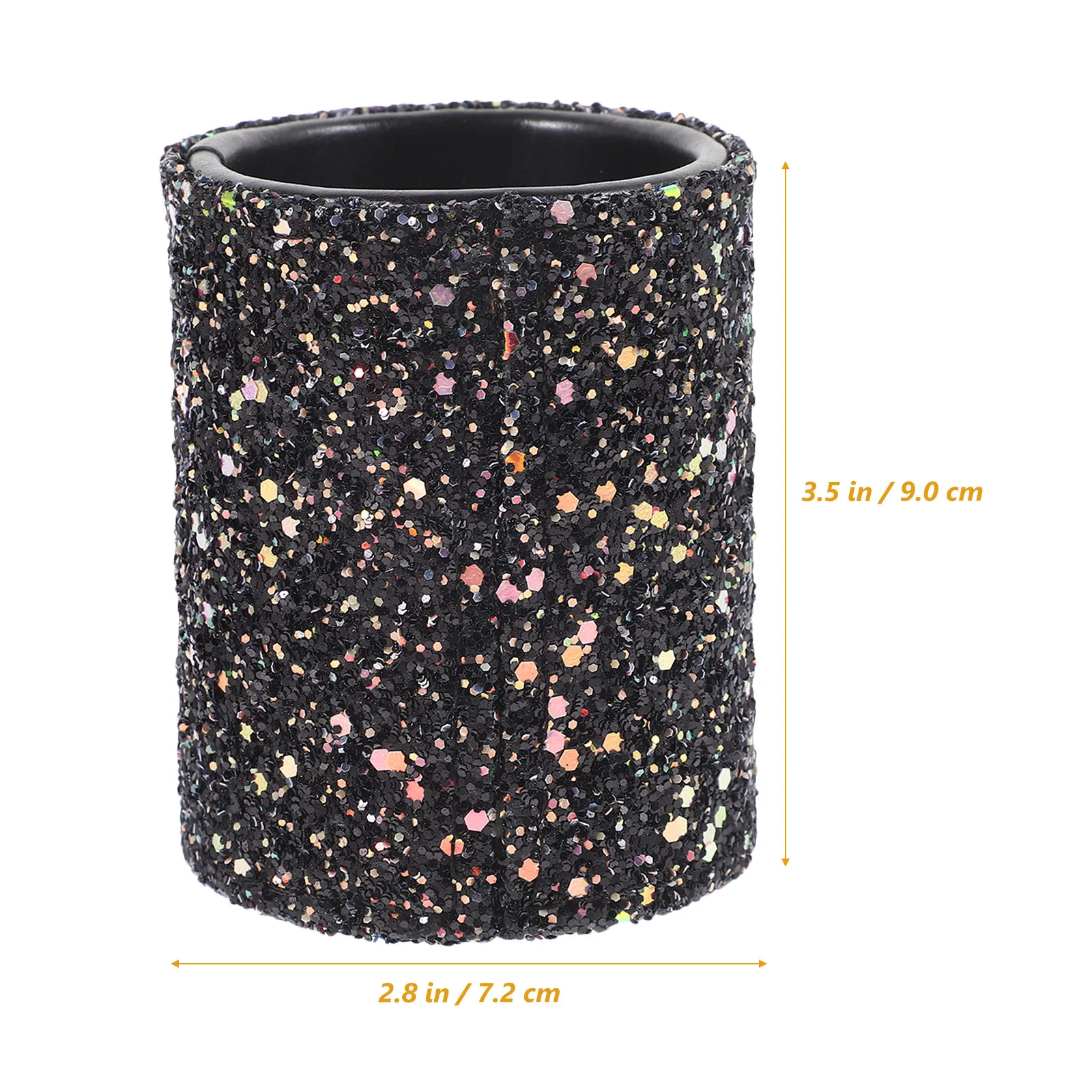 Glitter Makeup Brush Case Sturdy Portable Storage Bucket for Eyeliner Pencils Home Desktop Organization Holder view 5