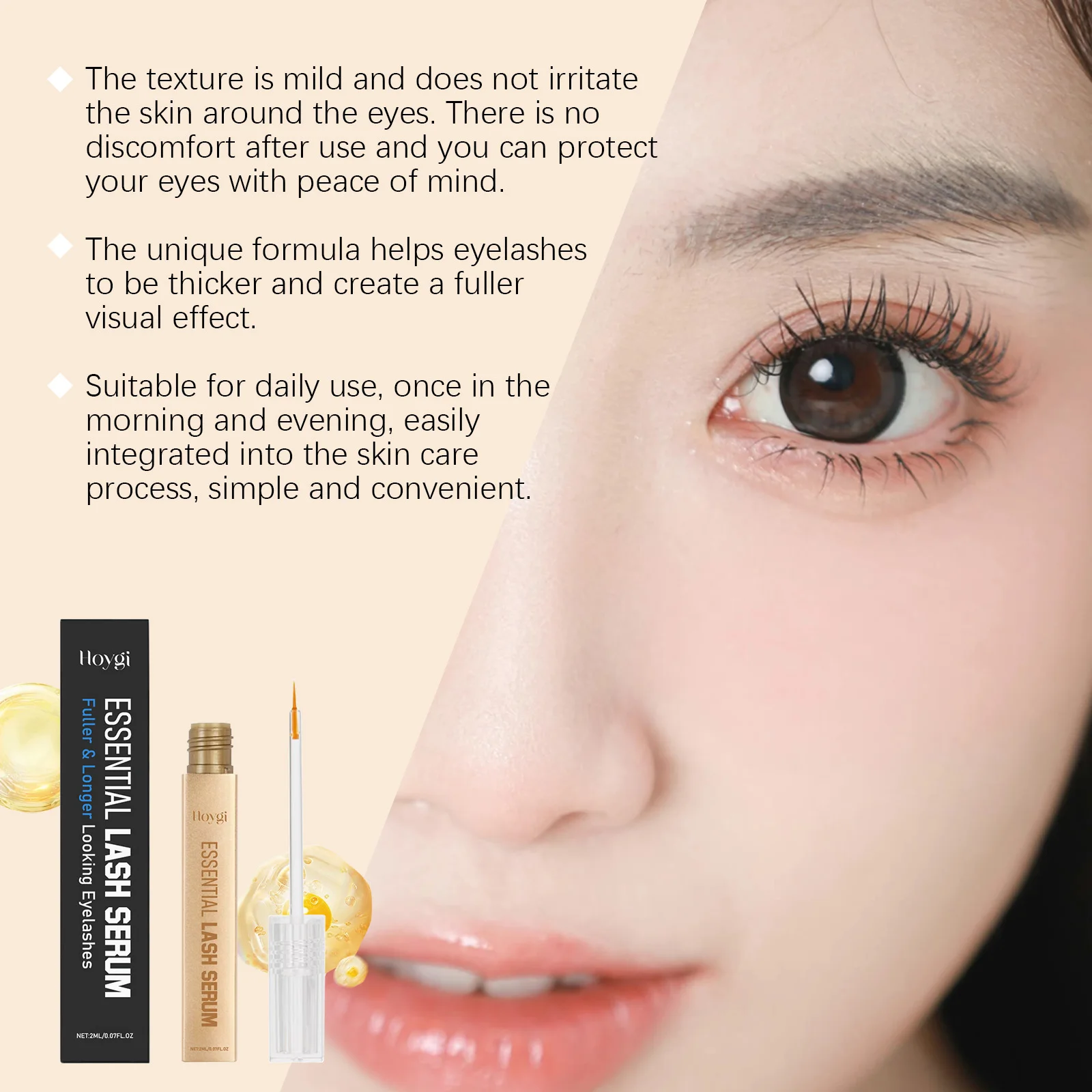 Lash Enhancing Serum Natural Looking Lift and Definition Smudge Proof Flex Hold Formula Clump Free มาสคาร่ารายวัน