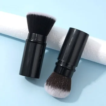 전문가용 메이크업 브러쉬, 개폐식 블러셔 파우더 파운데이션 페이스 컨실러, 가부키 메이크업 브러쉬, 화장품 도구, 1 개