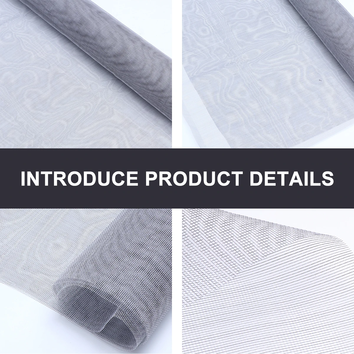

1.2X1M Glass Fiber Window Screen Mesh Grey Mosquito Insect Protection Net Durable Ventilated Cuttable For Home Screen Doors