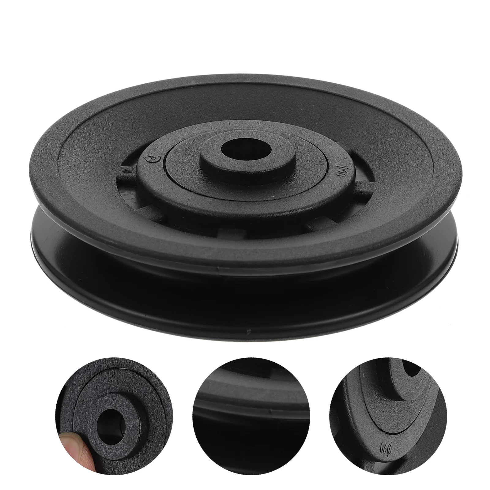 90 Mm Exercise Machines Gym Pullyey Pulley Wheels for Component Equipment Black Fitness