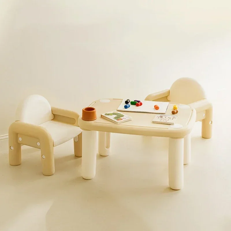 Children Study Desk Table Plastic Kids Set School Furniture Room Desks Girl Kindergarten Classroom Baby Chair Supplies Child