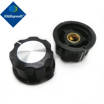 5 Stuk MF-A03 Potentiometer Knop Wh118/Wx050 Bakeliet Knop/Hoed Binnengat 6Mm