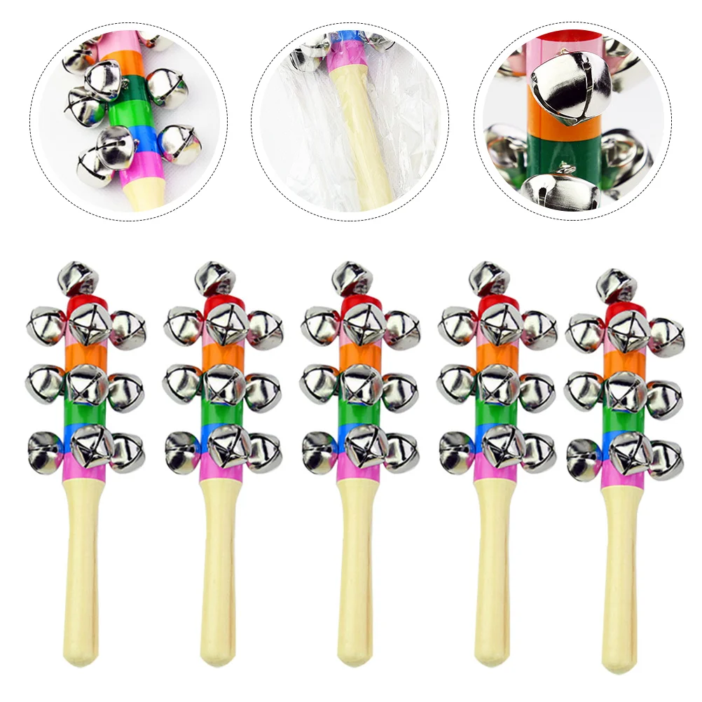 10 Pcs Hand Bell Baby Music Gifts for The Sensory Bells Kids Musical Instrument Rattles