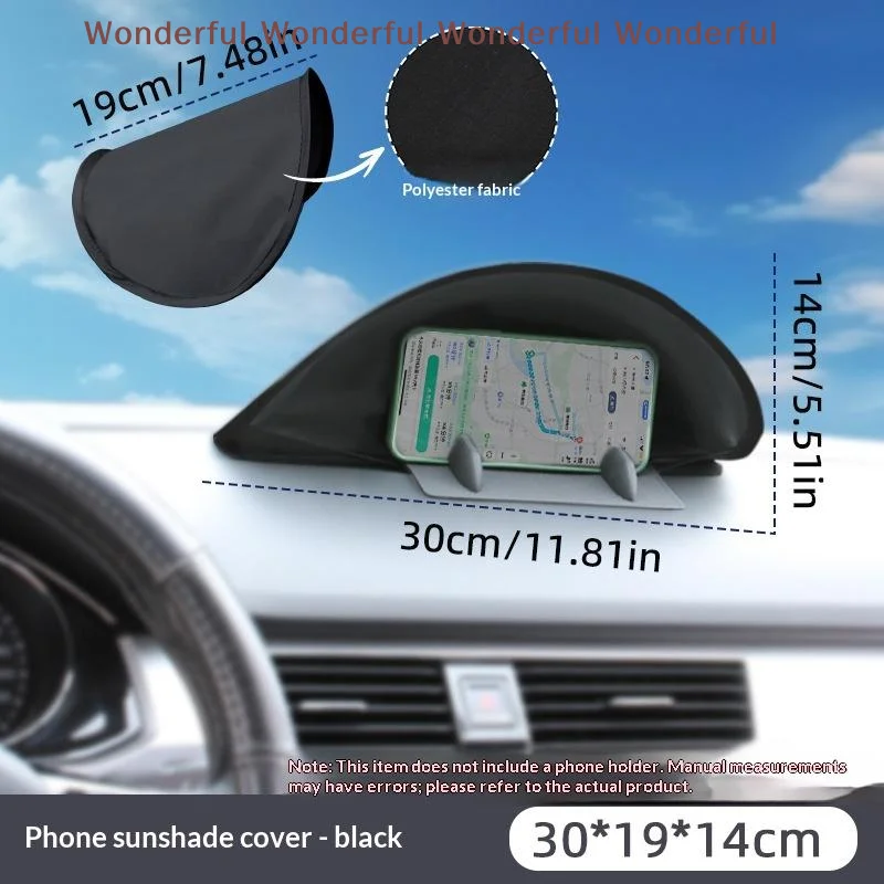 Anti-Glare Car GPS Sunshade Visor with Heat Insulation for Enhanced