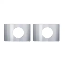 2pcs Door Lock Repair Kit Thicker Stainless Steel Non-perforated Door Reinforcement Plates for Bedroom Ball Locks