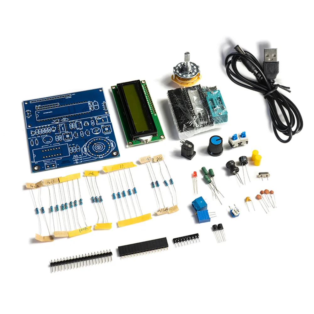 DC 5V Inductance Capacitance Meter Frequency Measurement DIY Electronic Kit Transistor Tester Welding Circuit Board