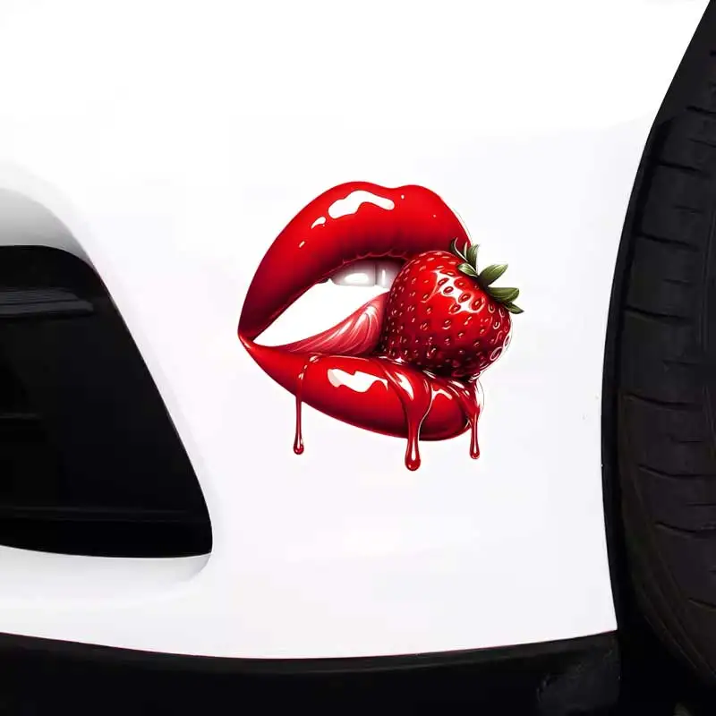Advanced Lips Cartoon Car Sticker Waterproof Styling Automobiles Motorcycle Exterior Accessories Vinyl Decals SH869