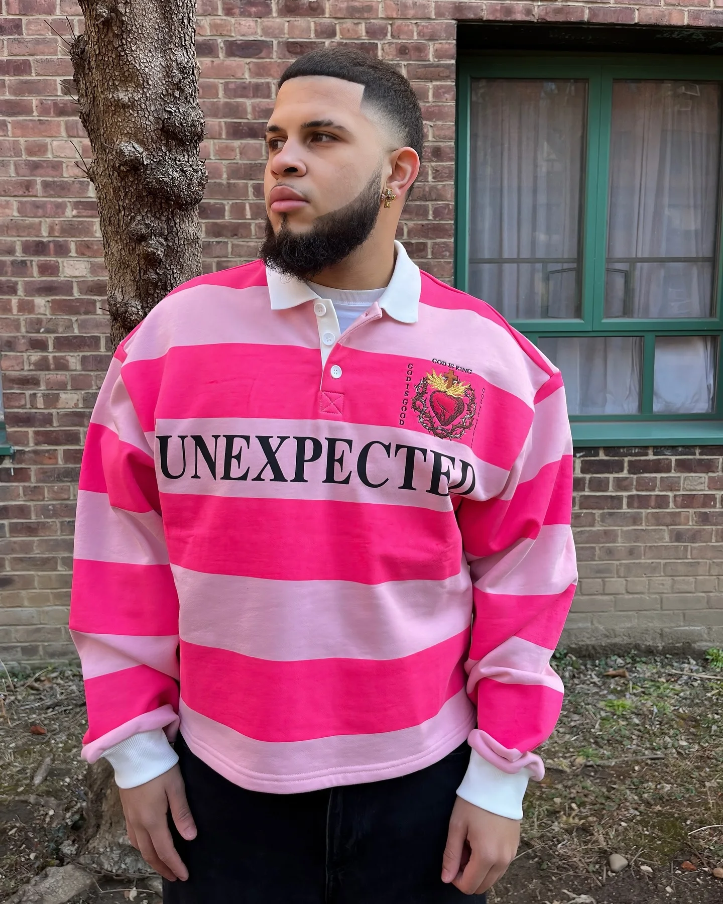 

Casual T-shirt 2025 Men's hip-hop klein striped polo shirt y2k retro fashion classic lapel neck shirt long sleeve T-shirt